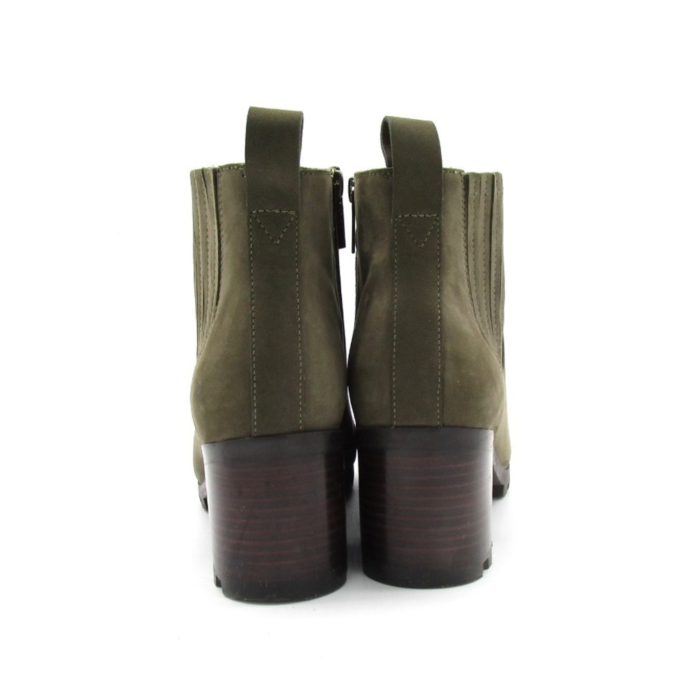 Vionic Wilma Suede Ankle Booties Waterproof Sage Green Comfort Womens Size 9 - Picture 5 of 9